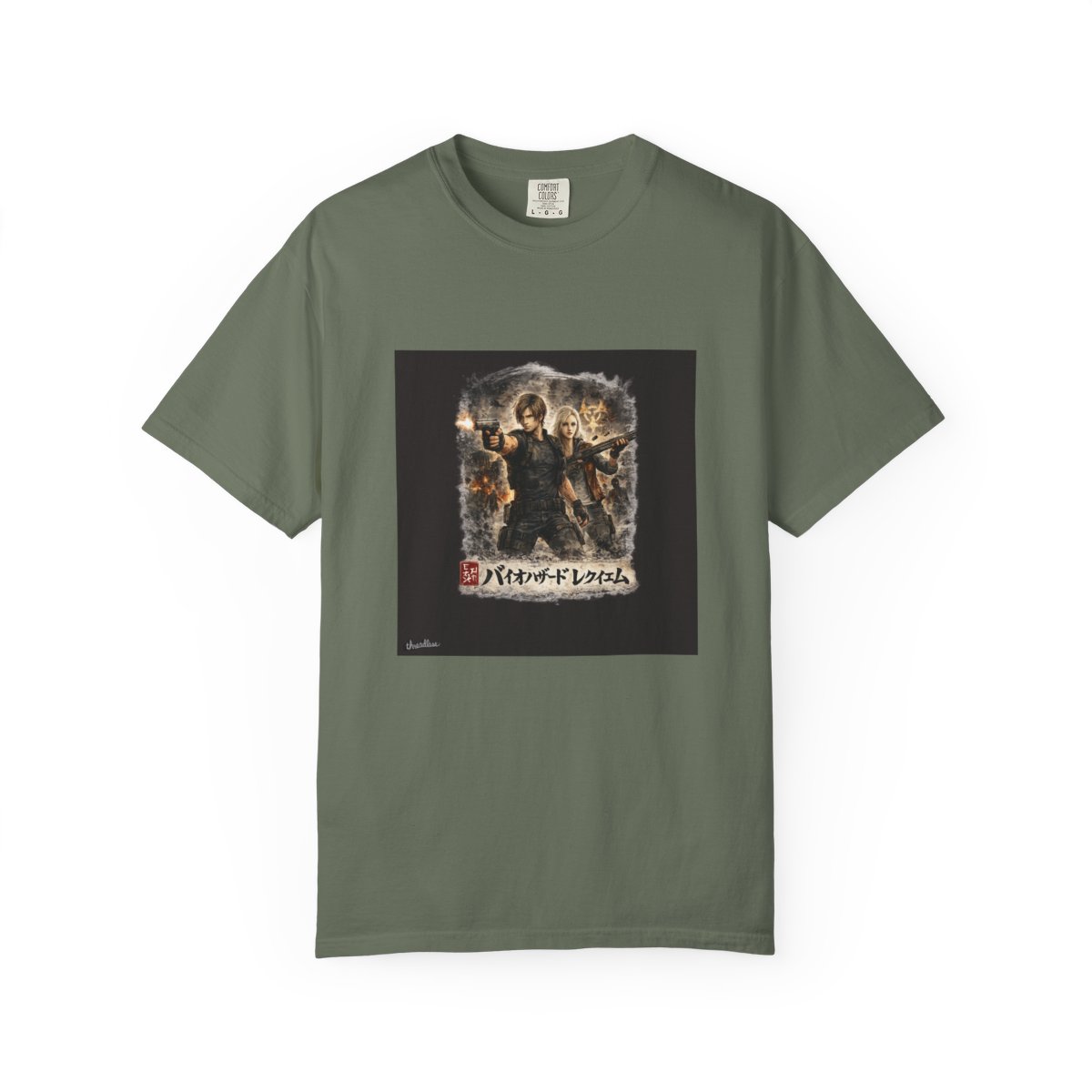 Resident Evil Requiem Sumi-e Inspired T-Shirt - alternate angle 5, merchandise
