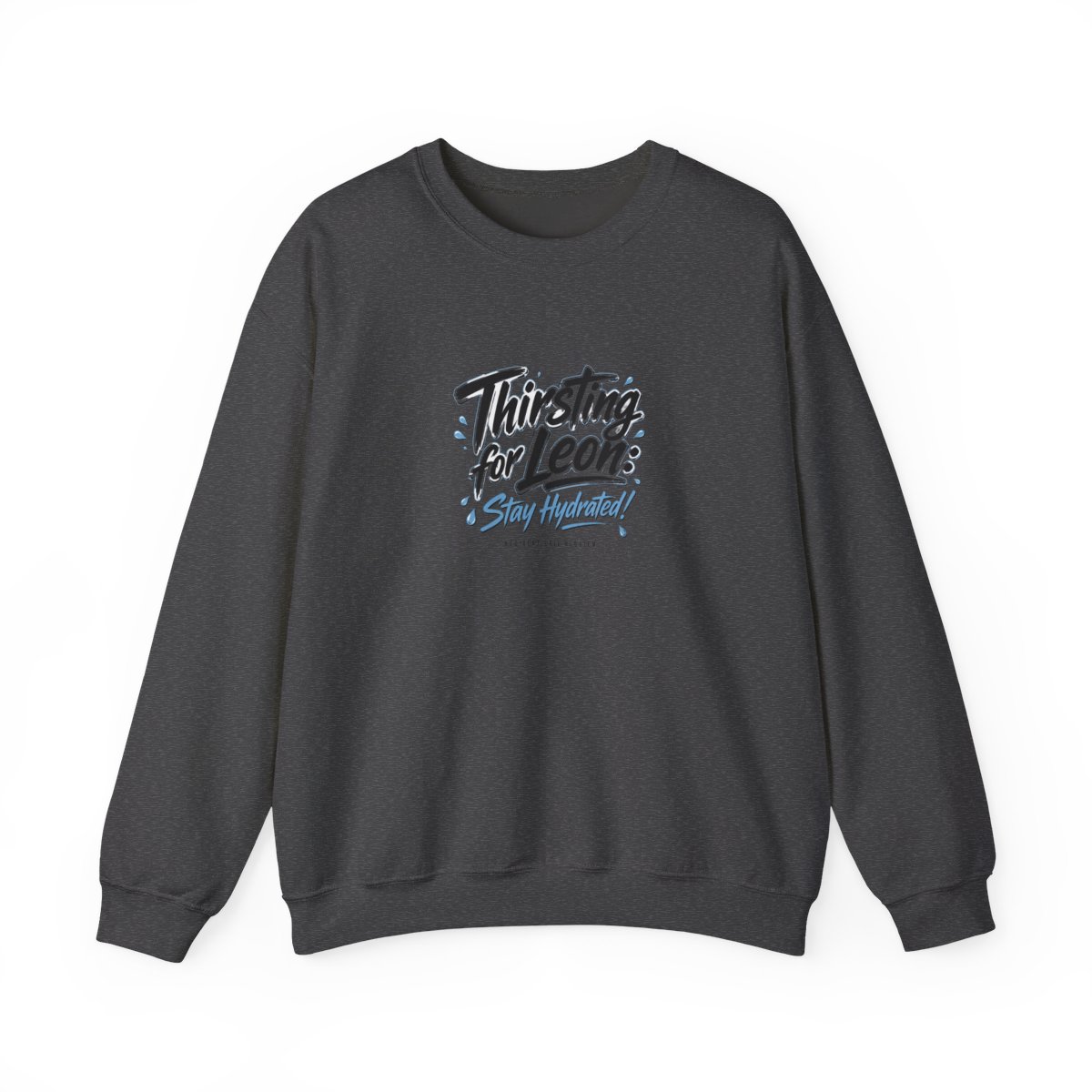 Resident Evil Requiem "Thirsting for Leon: Stay Hydrated!" Crewneck - alternate angle 3, merchandise