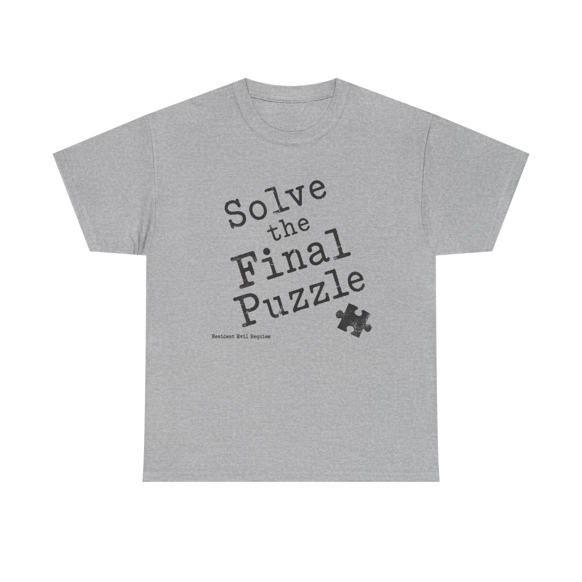 Resident Evil Requiem "Solve the Final Puzzle" Unisex Tee - alternate angle 2, merchandise
