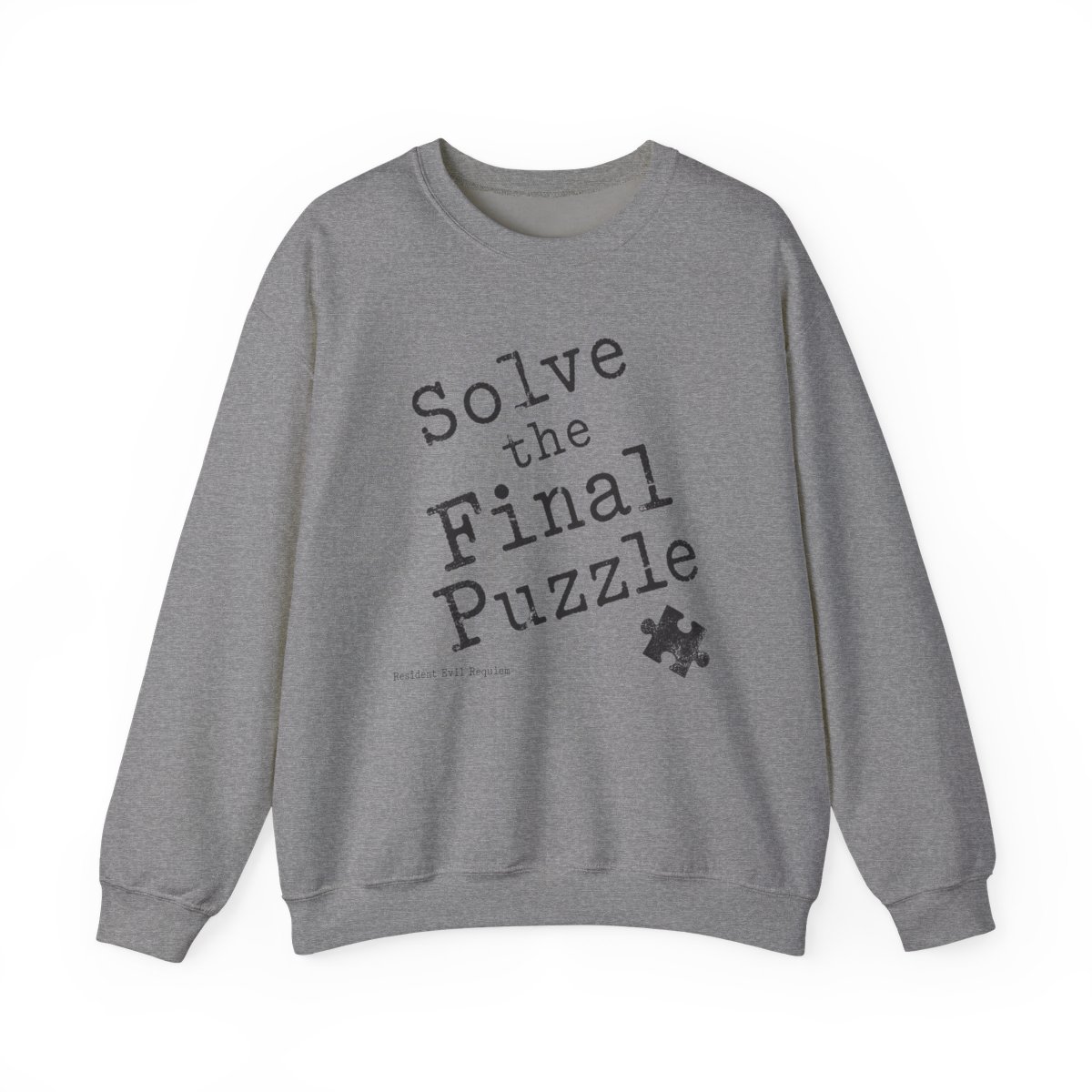 Resident Evil Requiem "Solve the Final Puzzle" Crewneck - alternate angle 2, merchandise