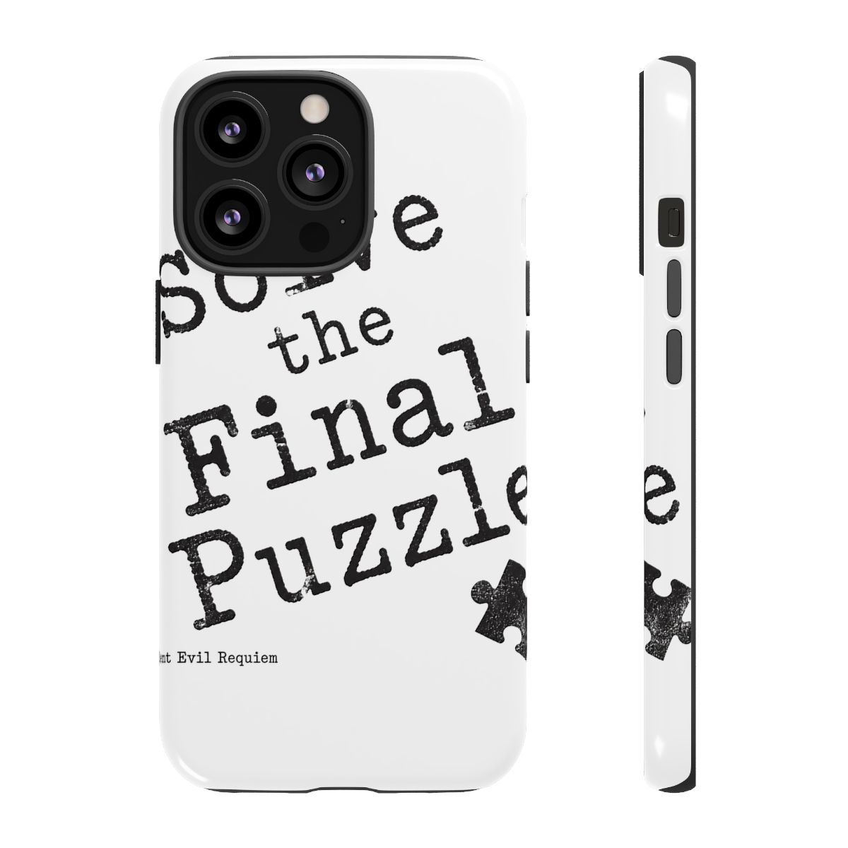 Resident Evil Requiem "Solve the Final Puzzle" Phone Case - alternate angle 1, merchandise