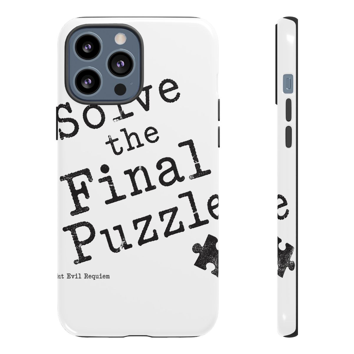 Resident Evil Requiem "Solve the Final Puzzle" Phone Case - alternate angle 2, merchandise