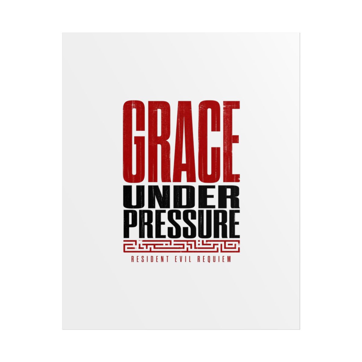 Resident Evil Requiem "Grace Under Pressure" Poster - Official Posters & Wall Art merchandise
