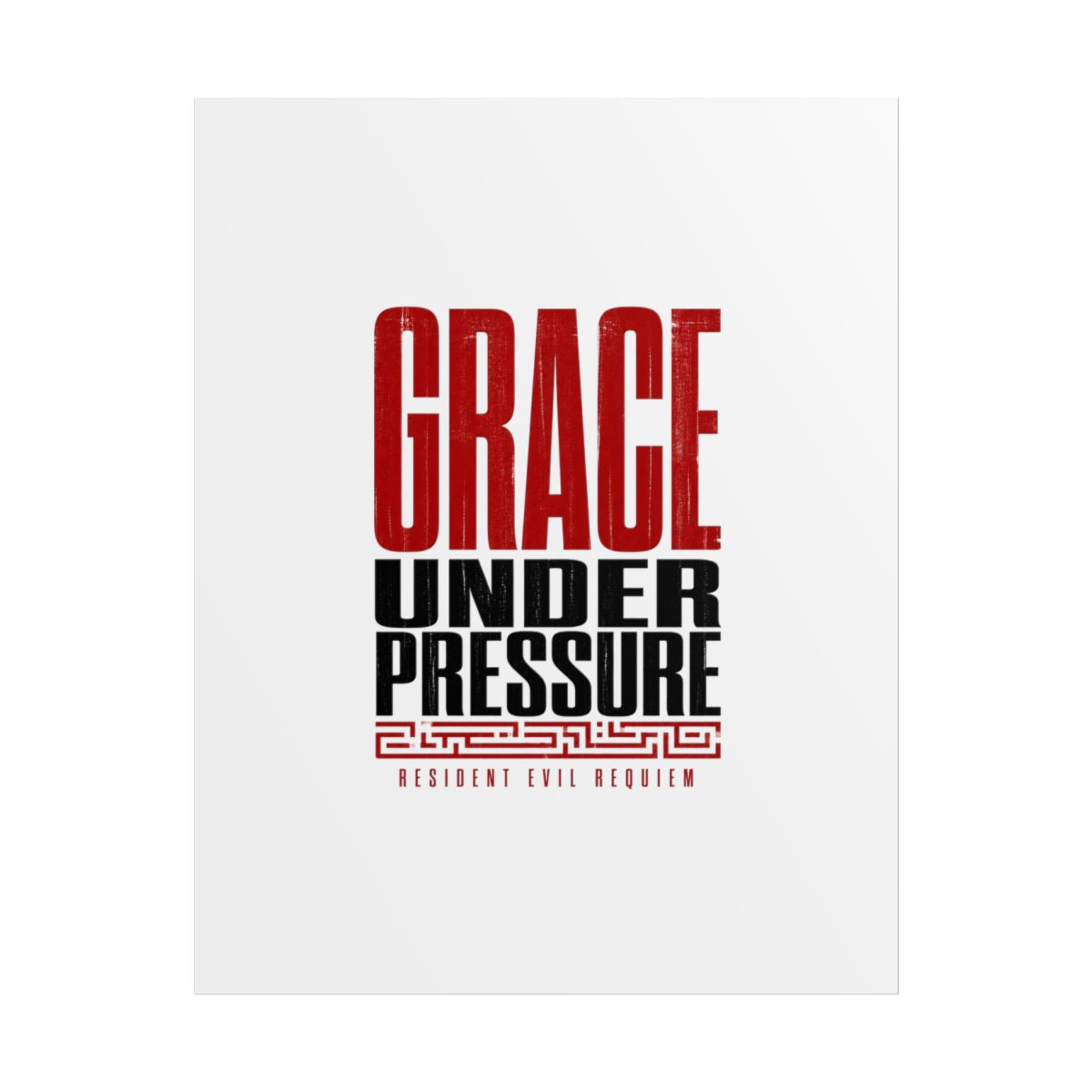 Resident Evil Requiem "Grace Under Pressure" Poster - alternate angle 1, merchandise