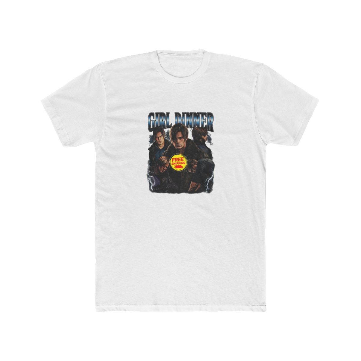 Girl Dinner Leon Kennedy Comfort Colors® Shirt, Resident Evil Tee, Requiem RE9 Fan Gift | Resident Evil Requiem