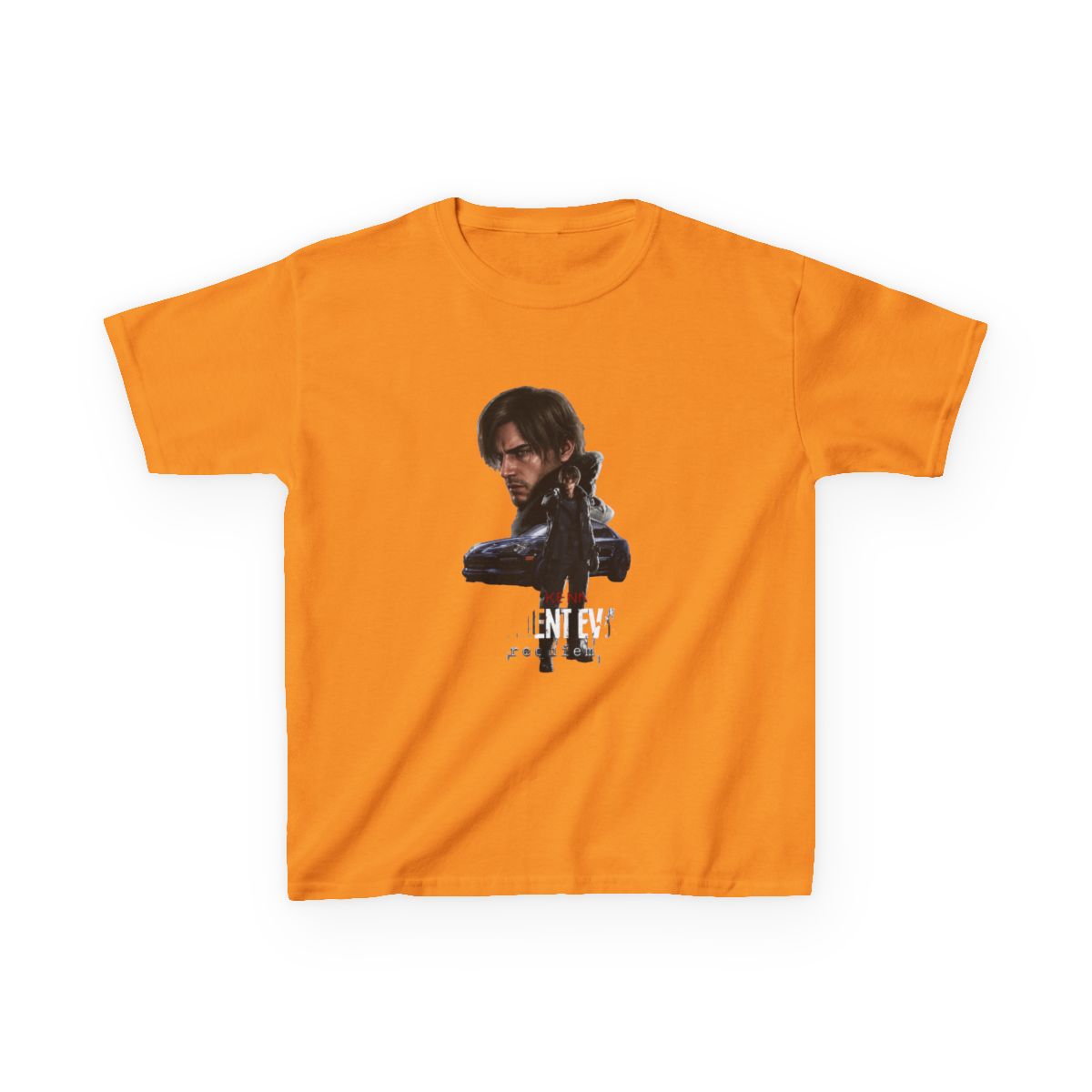 Leon The Chad Kennedy / Resident Evil Requiem / Fanart Kids T-Shirt - alternate angle 4, merchandise