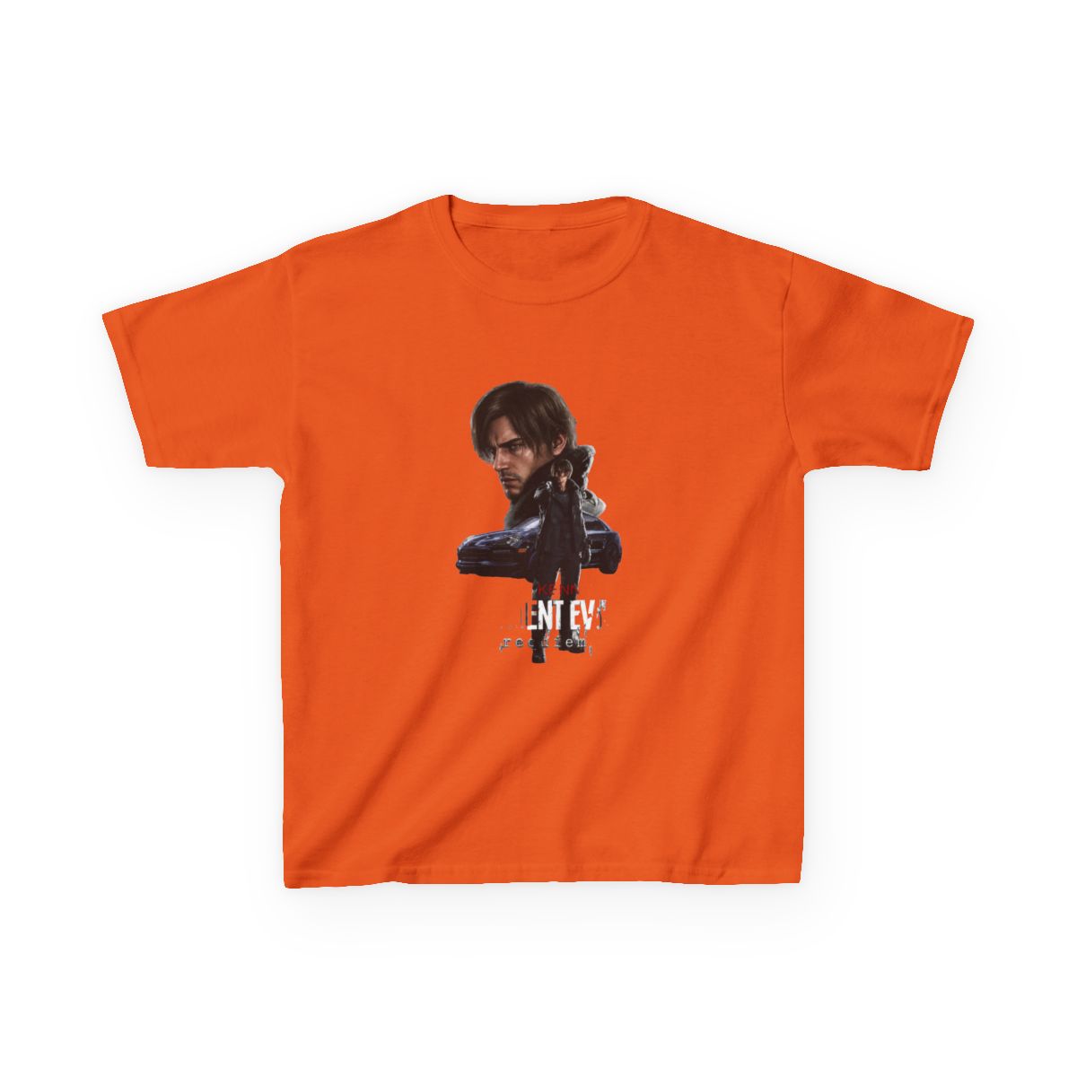 Leon The Chad Kennedy / Resident Evil Requiem / Fanart Kids T-Shirt - alternate angle 5, merchandise