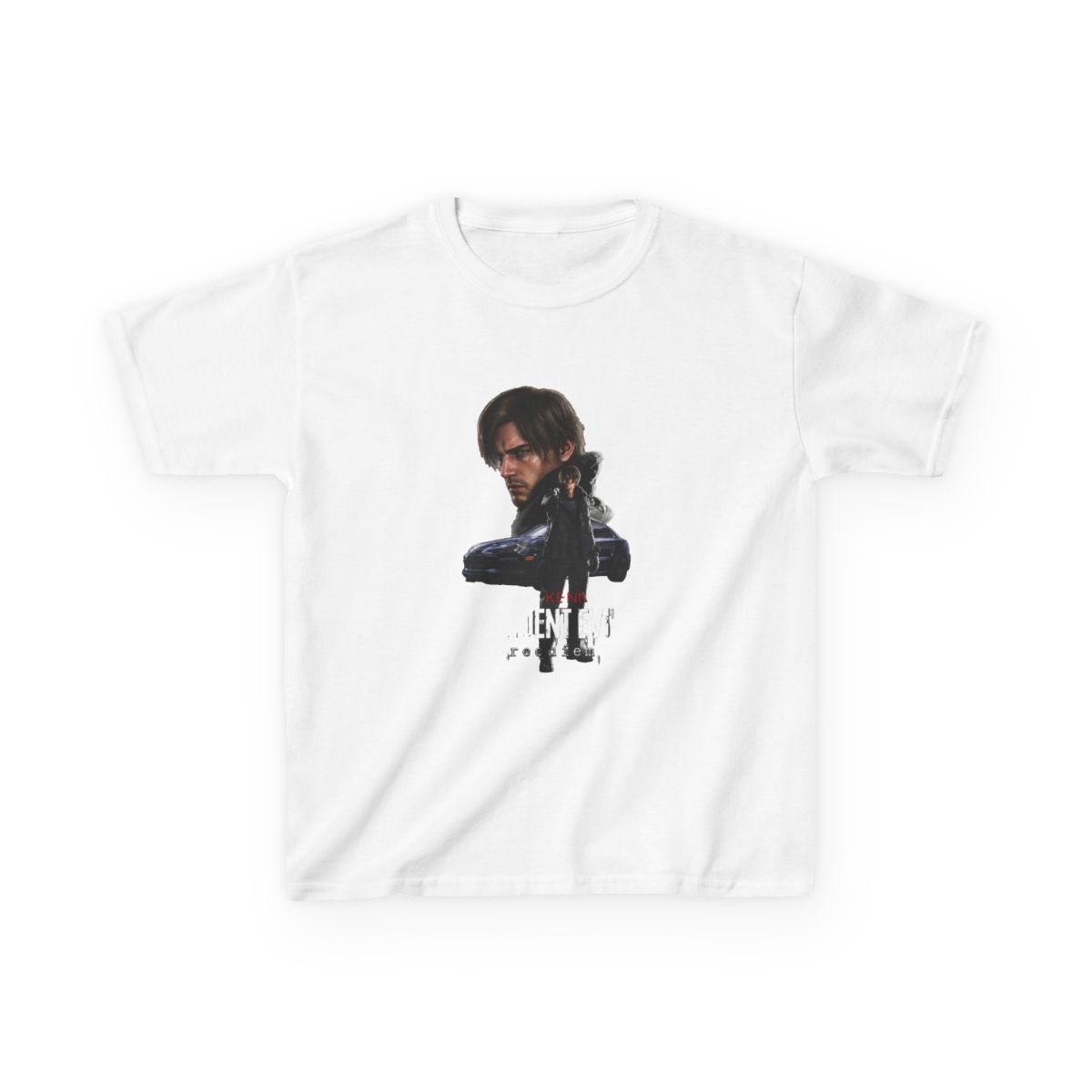 Leon The Chad Kennedy / Resident Evil Requiem / Fanart Kids T-Shirt