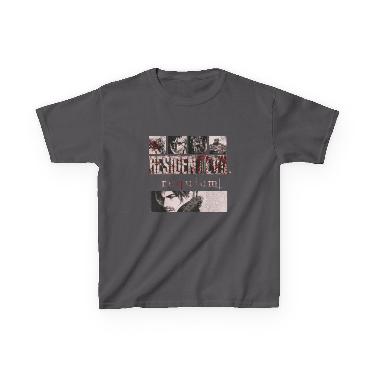 resident evil requiem Kids T-Shirt - alternate angle 2, merchandise