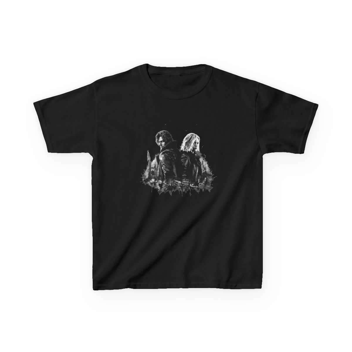 Resident Evil Requiem - Honor Resident Evil 9, Leon S. Kennedy Resident Evil 9 Requiem, Grace Ashcroft, Resident Evil Leon Kennedy Kids T-Shirt - alternate angle 2, merchandise