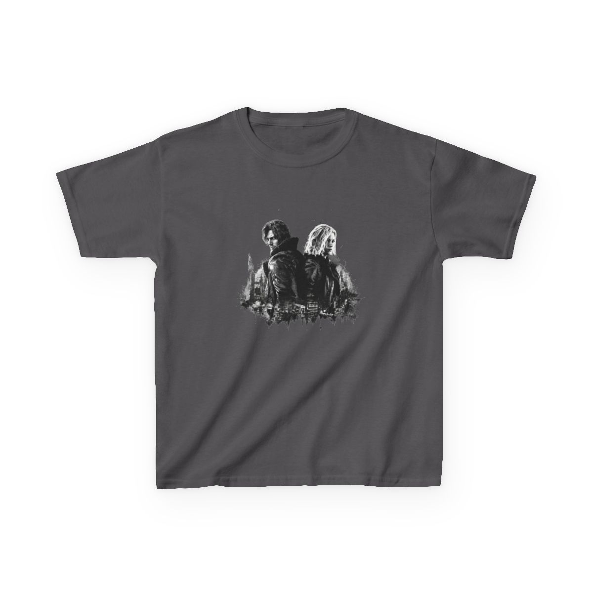Resident Evil Requiem - Honor Resident Evil 9, Leon S. Kennedy Resident Evil 9 Requiem, Grace Ashcroft, Resident Evil Leon Kennedy Kids T-Shirt - alternate angle 5, merchandise